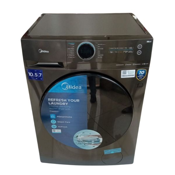 MIDEA 10.5KG Front Loading Inverter Washing Machine with Dryer - MF200W105TLK