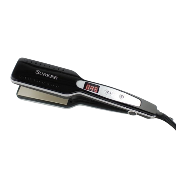 SURKER Adjustable Temperature Hair Iron with LED Screen - HD-913