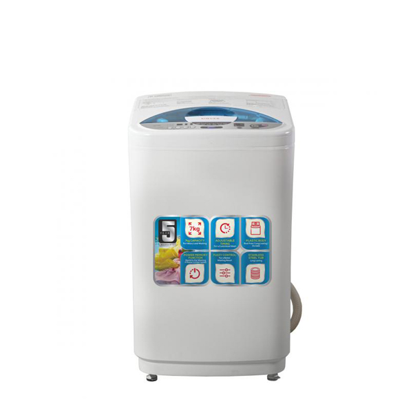 SINGER Fully Automatic Washing Machine 7Kg Top Loader - SWM-WSFR7