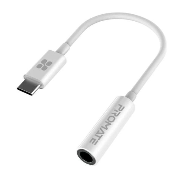 PROMATE Dynamic Stereo USB-C to 3.5mm AUX Adapter - AUXLink-C